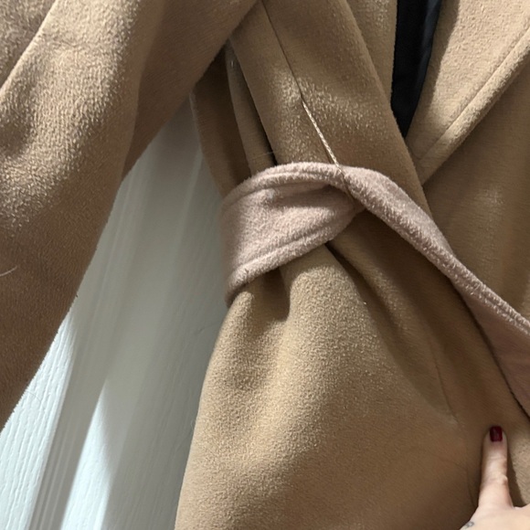 Bershka Camel Double-Breasted Trench Coat - Picture 3 of 3